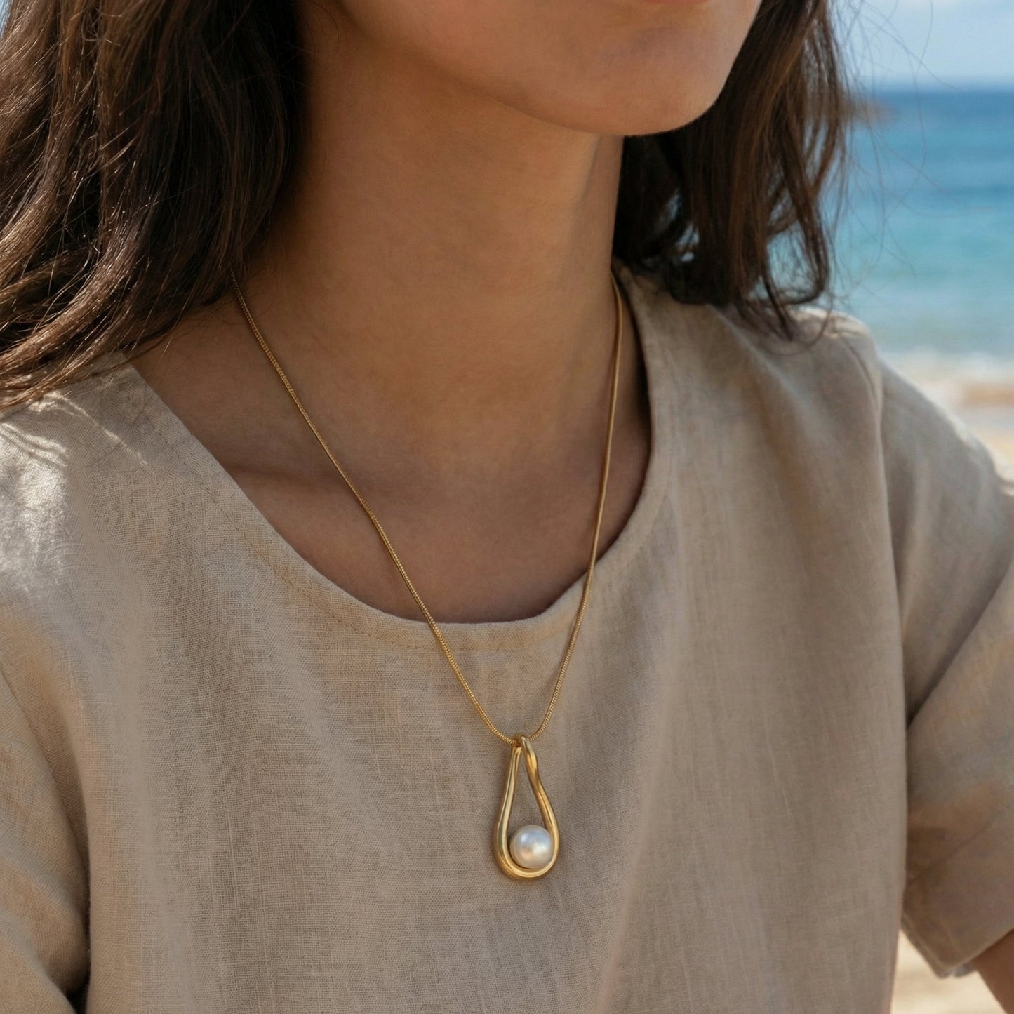 Collier "Alba" Tropik Acier