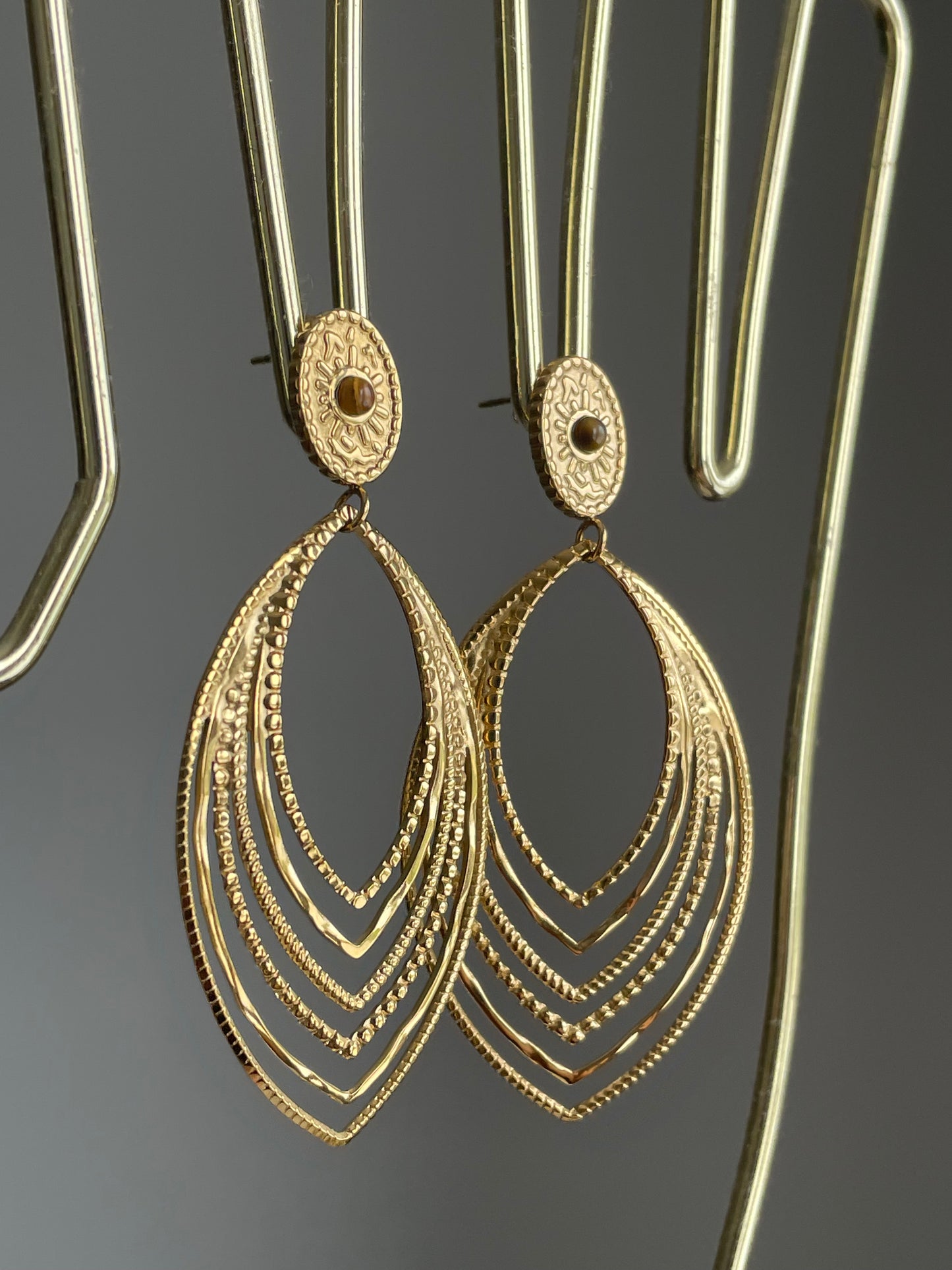 Boucles "Bohémia" Tropik Acier