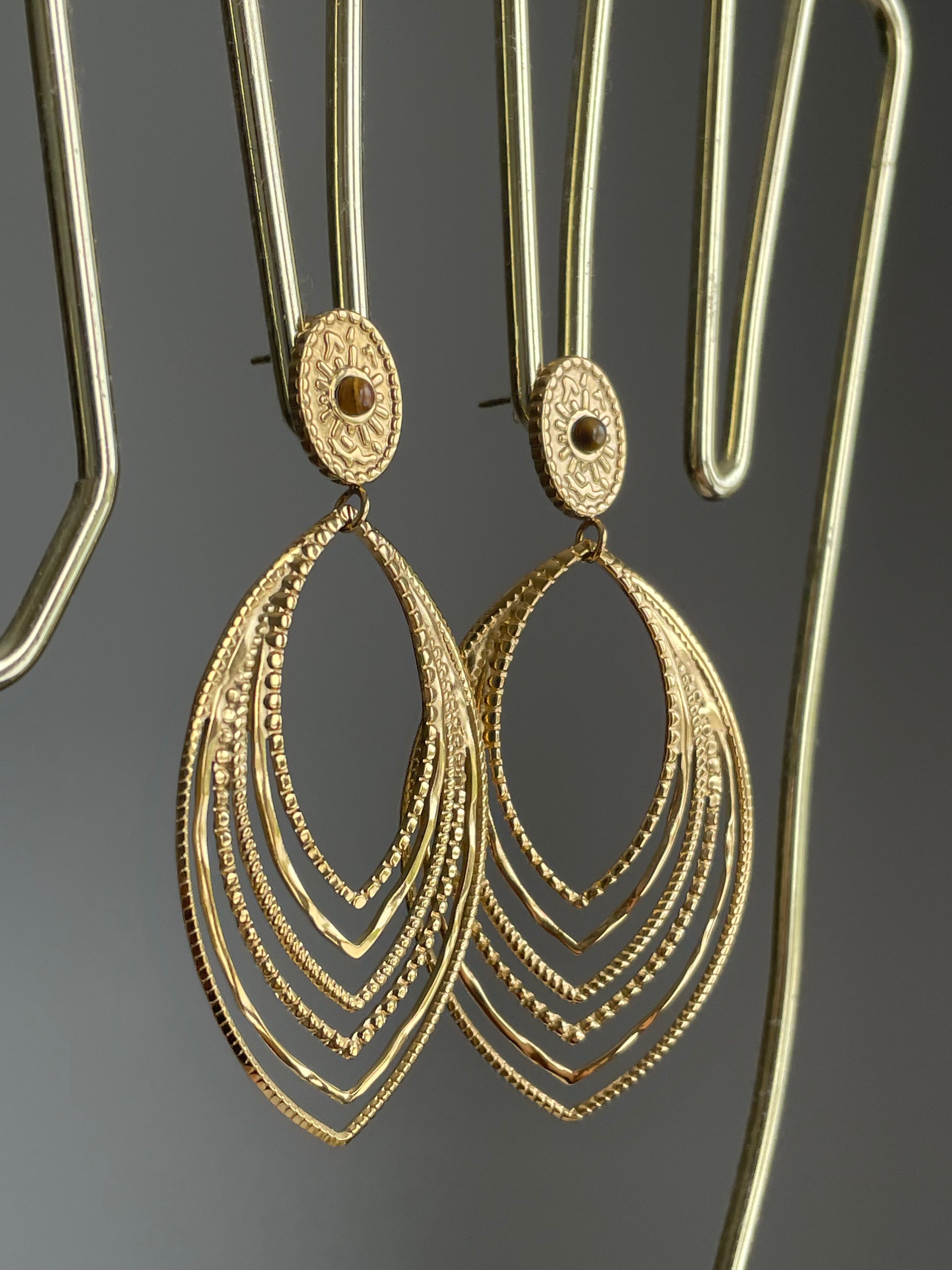 Boucles "Bohémia" Tropik Acier