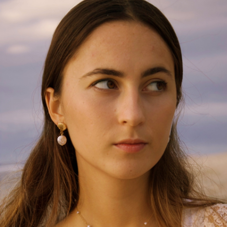 Boucles Horizon Doré Tropik Acier