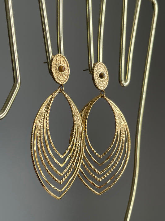 Boucles "Bohémia" Tropik Acier