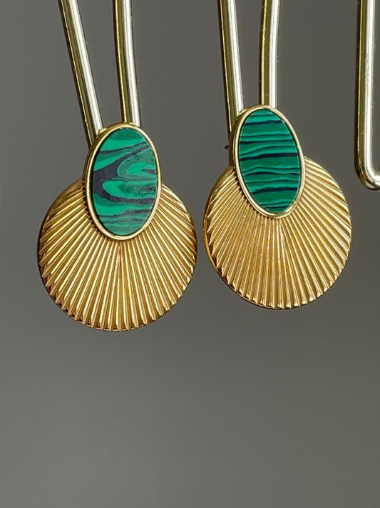 Boucles "Nahia" Tropik Acier